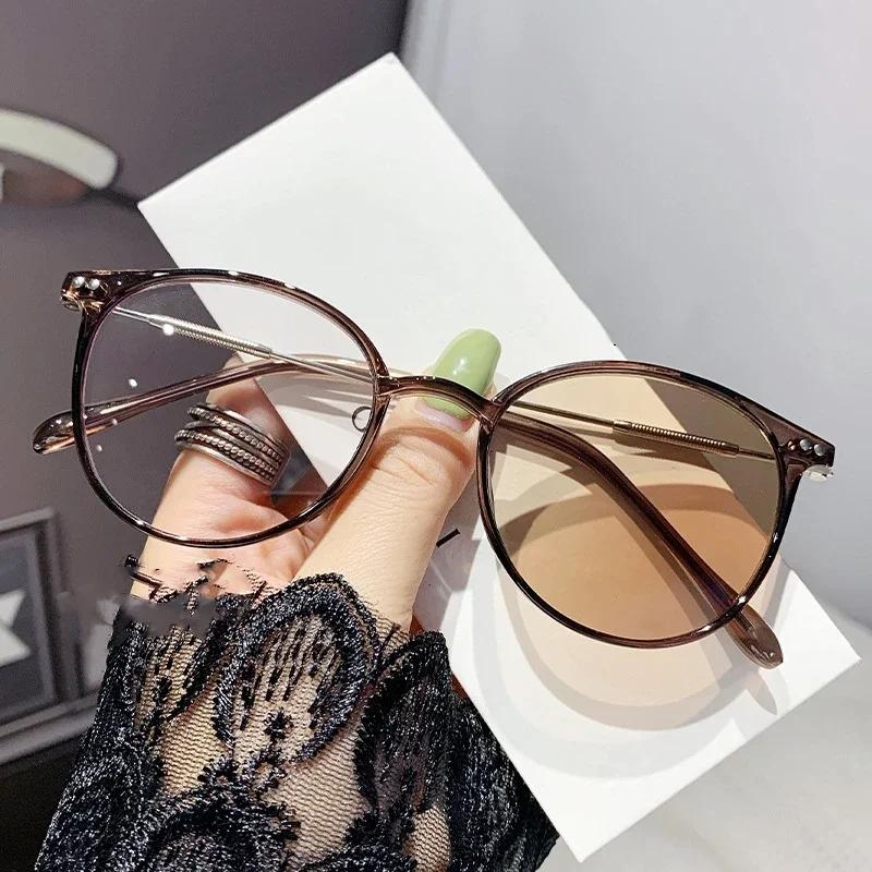 Роскошные Фотохромные Очки для Миопии для Мужчин Женщин Модные Меняющие Цвет Солнцезащитные Очки с Диоптриями от 0 до -6 0 Защита от УФ на Открытом Воздухе