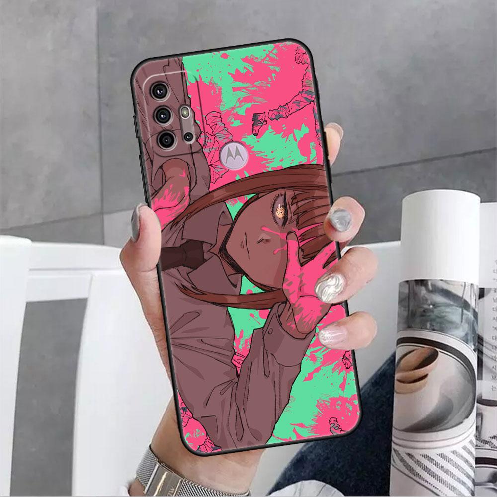 Чехол для Motorola G60 G30 G22 Edge 20 Lite G31 One Fusion G9 G8 G60s G51 G71 G52 G200 G50 мягкий чехол для телефона с бензопилой Makima