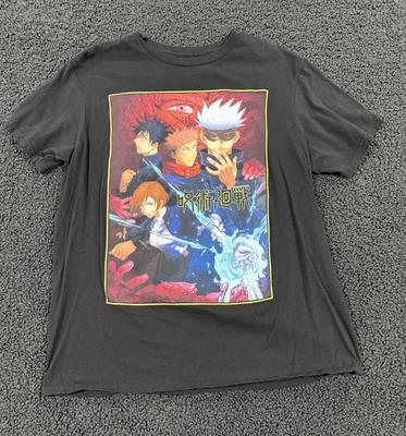 Jujutsu Kaisen Anime Men's Tee T-Shirt Size L 42/44 Black