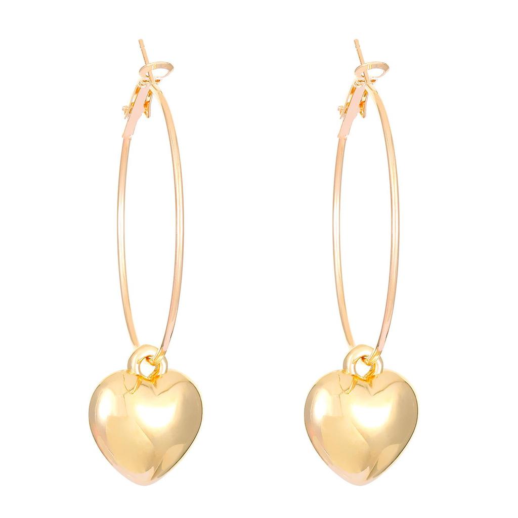 Модные трехмерные серьги-сердечки для женщин