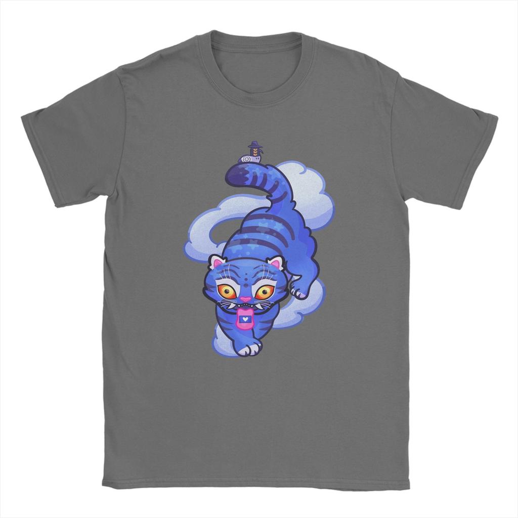 Men's Derpy Demon Tiger Kpop Demon Hunters T Shirts 100% Cotton Tops Funny Short Sleeve Round Collar Tees Original T-Shirt