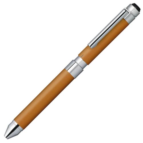 Zebra Multi-Function Pen Shabo X CL5 Leather Camel SB15-LC