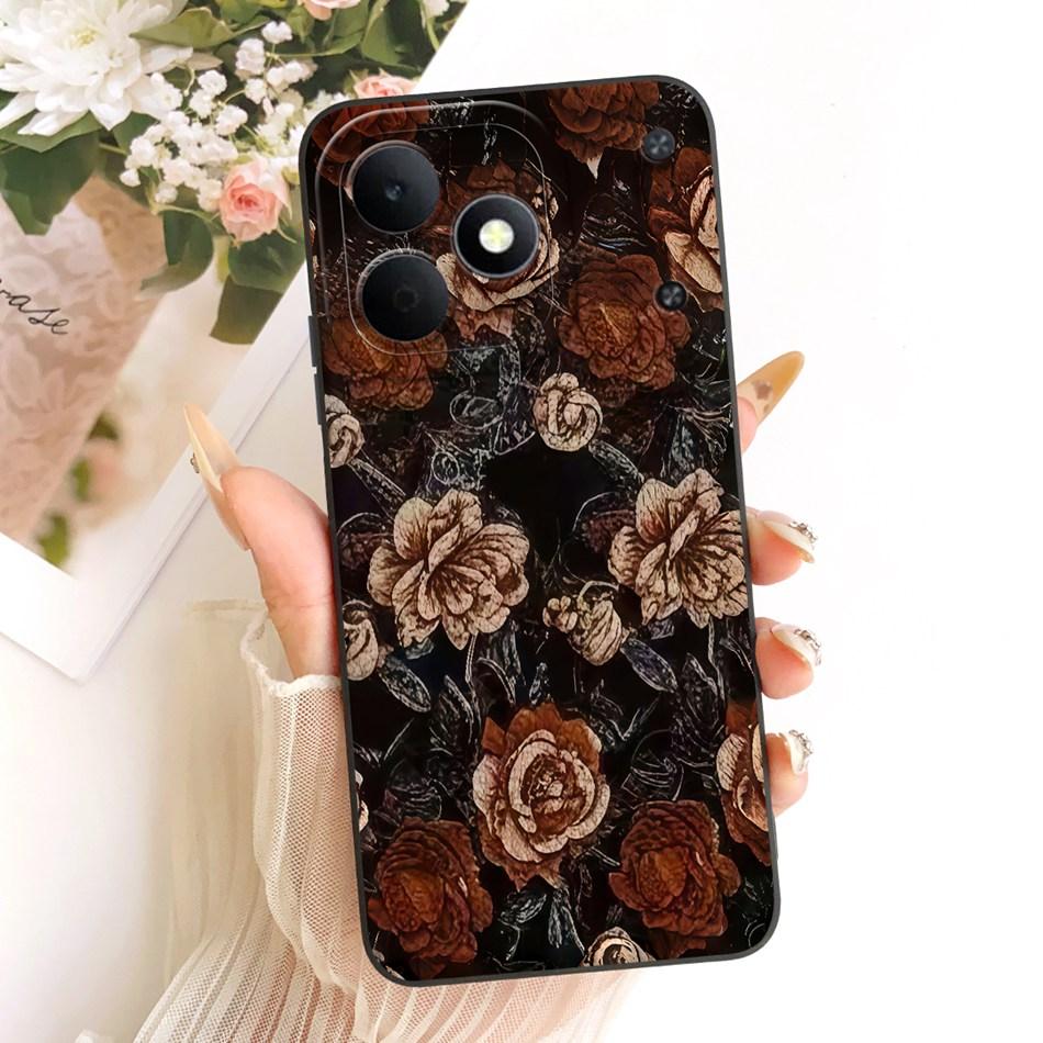 For Realme Note 80 RMX5388 Cute Cat Flower Cartoon Phone Case For Realme Note80 4G Soft Silicone Covers Bumpers