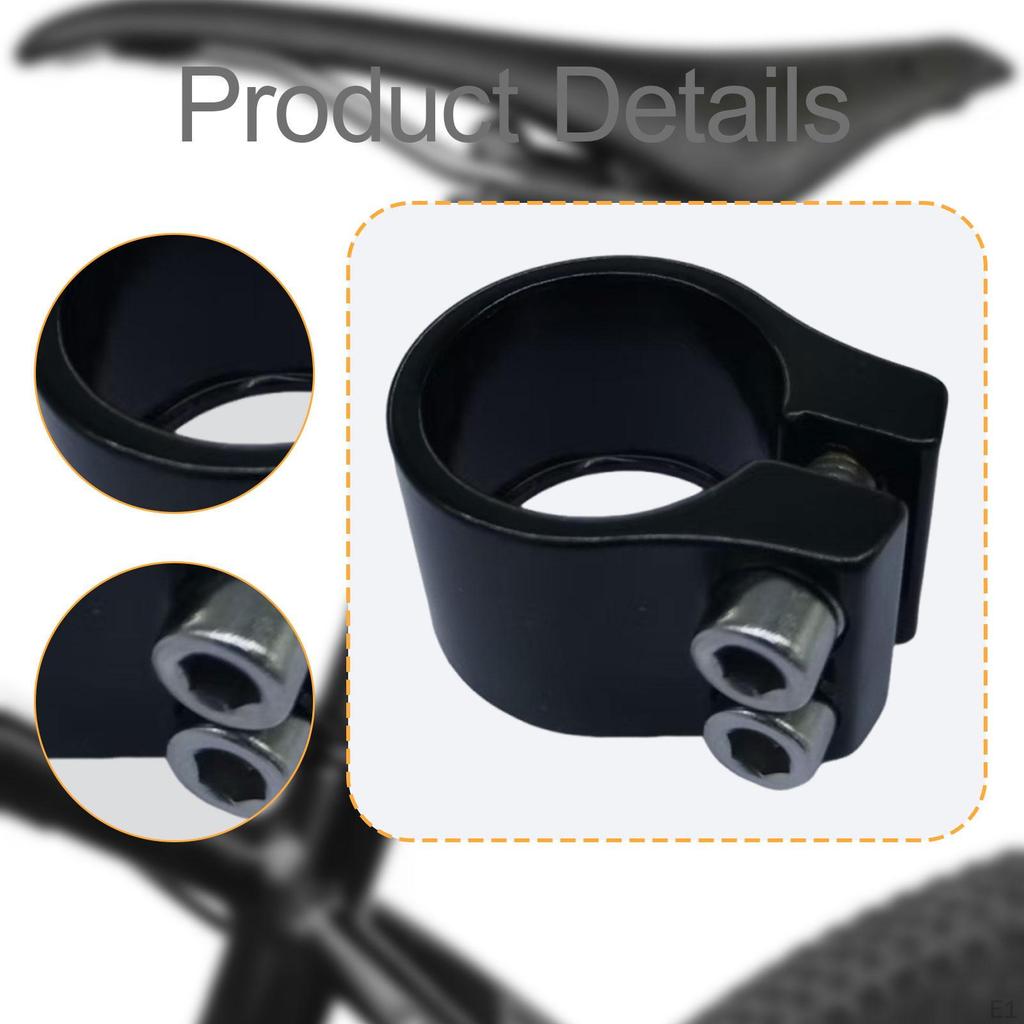 Seat Post Clamp Saddle Clip Aluminum Alloy Easy To Install 1.25" Replace Road Bike Tube