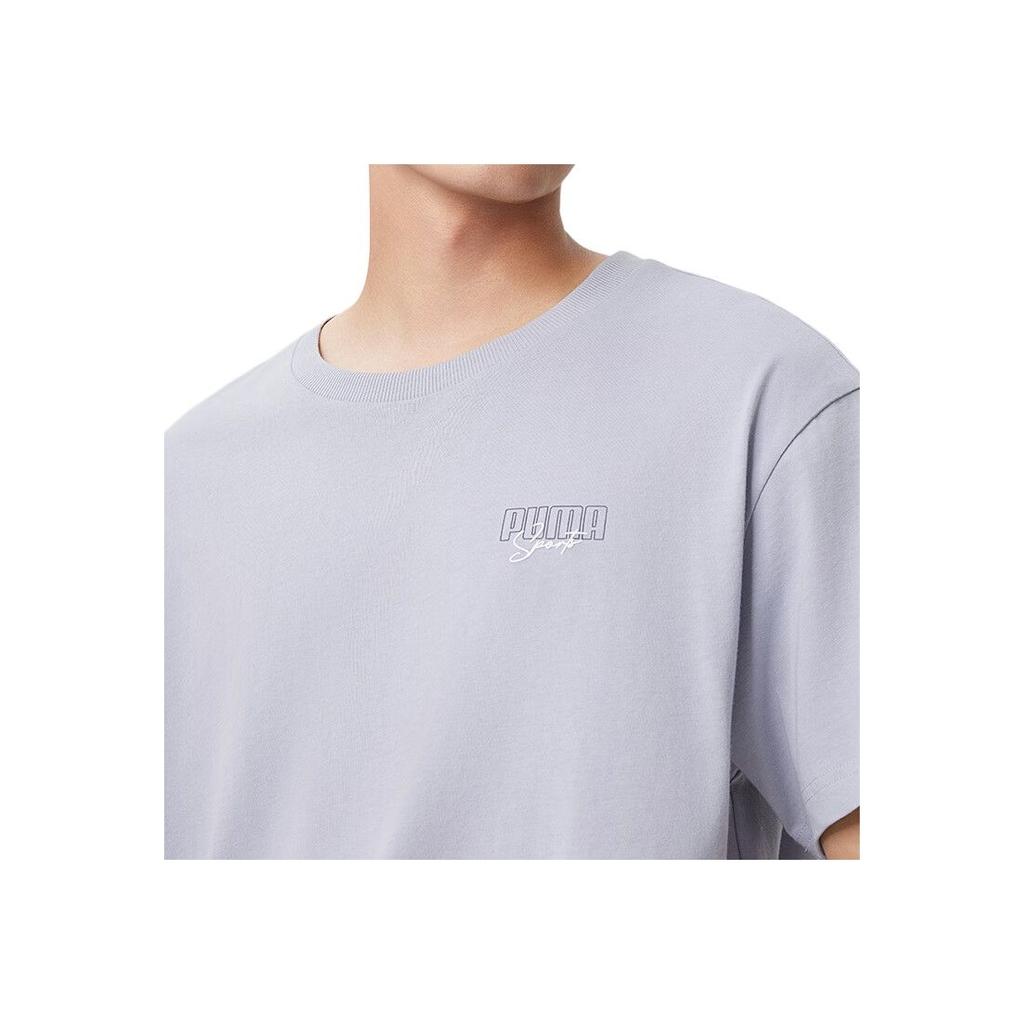 Новая мужская футболка PUMA Elevatedgraphic SS25, светло-серая, 20 633788-20