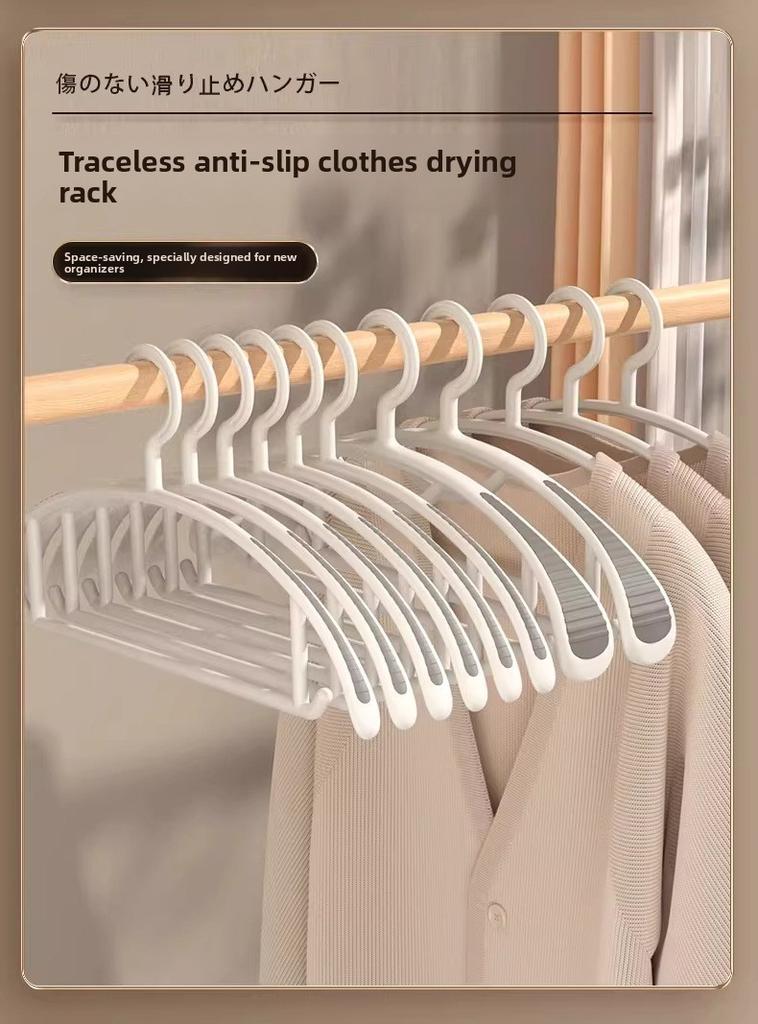 Modern Plastic Hangers For Clothes And Pants With Nonslip Design Perfect For Student Dorms