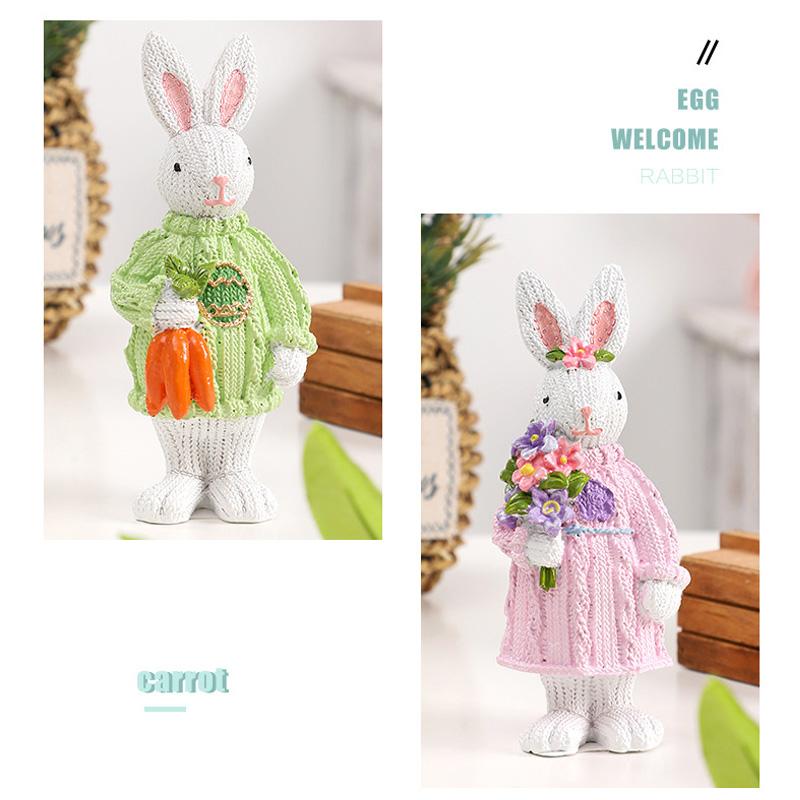 1 шт. смоляная милая морковка Ins кролик весенний кролик подвеска животное модель пасхальные украшения