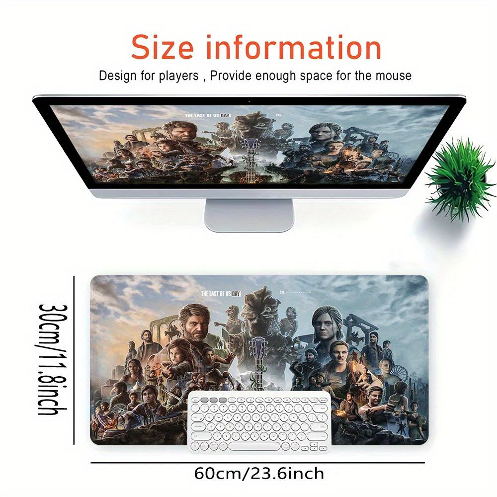 1pc Large Gaming Mouse Pad, UV Reactive Non-Slip Desk Mat, Washable PolyesterSurvival, Unity, The Last of UsComputer Pad with Vibrant Game M