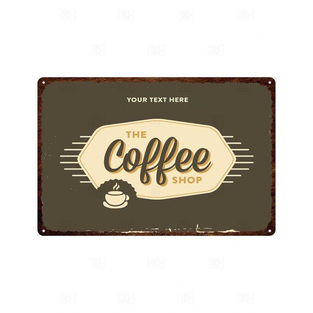 Винтажная жестяная вывеска для кофе, металлическая вывеска, декоративная табличка в стиле ретро, ​​украшение для кафе, кухни, гостиной, кофейни-бара
