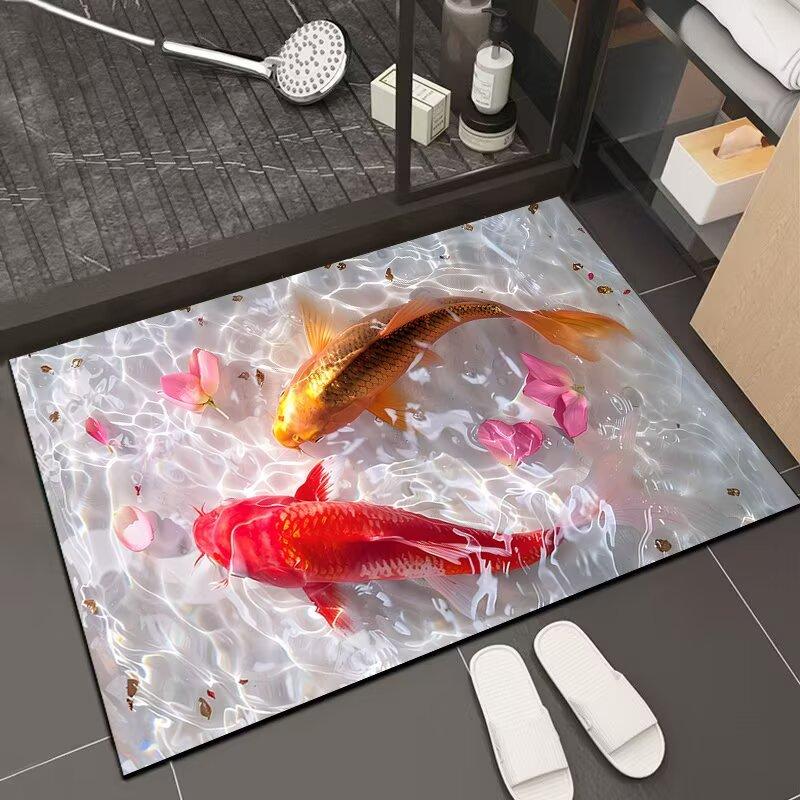 Diatom mud carpet floor mat bathroom water absorption non-slip quick-drying foot pad entry door porch non-slip foot pad