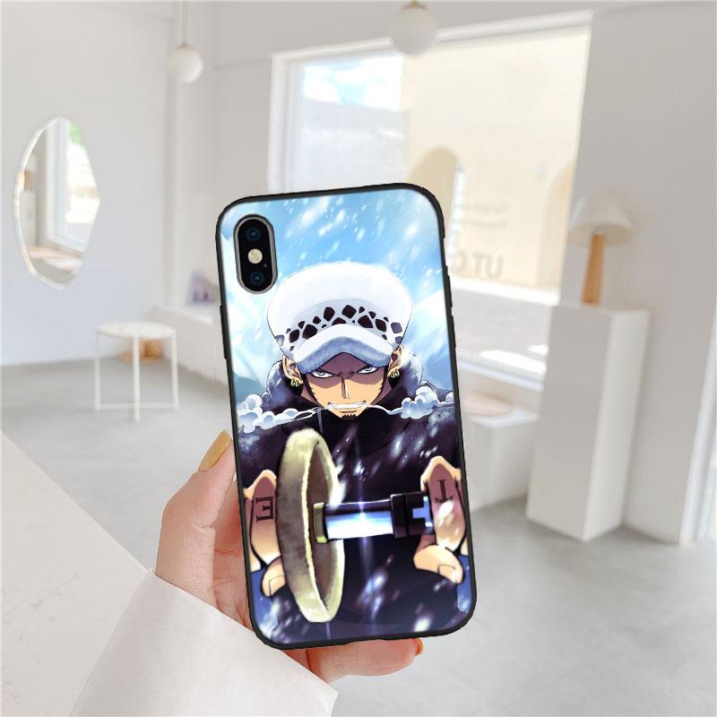 One Piece Cool Soft Shell Phone Case for iPhone 16 15 14 13 12 Pro Max Plus Mini