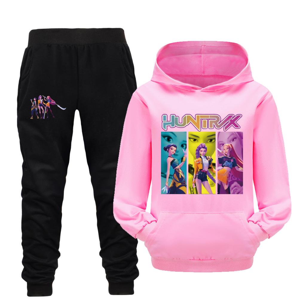 Kids Clothing Sets Kpop Witch Hunting Team Bag Hoodie Children's Hoodie Hoodie Casual Set