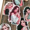 A Girl Holding A Cat Handbook Cute Girl Stickers Decorative Small Pattern Ins Mobile Phone Diy Photo Album Material  Stationery