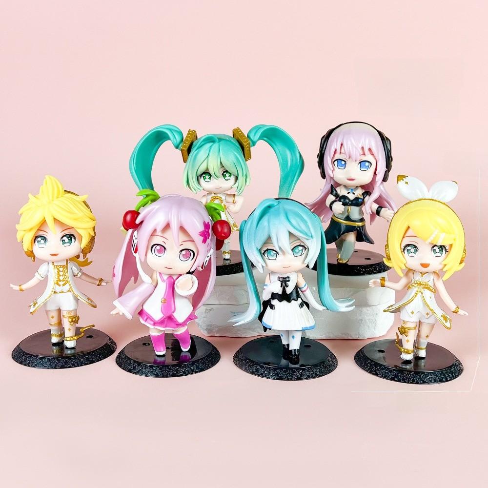 Hatsune Miku Pvc Figurine Collection Set With Assembly For Anime Enthusiasts And Display