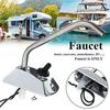 Faucet RV Faucet 1 X Faucet+2 X Screws+1 X Instructions For Caravan Boat 360° Rotation W/ Switch Zinc-alloy Metal