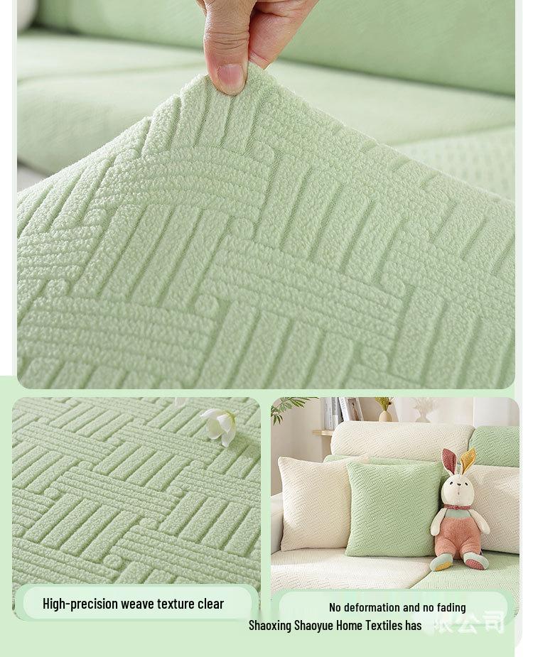 Универсальный нескользящий эластичный чехол для дивана - Однотонный, всесезонный чехол-протектор для подушек с полной оберткой