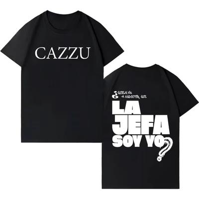 Rapper Cazzu Latinaje Trendy T Shirt Unisexs Women Tshirts Shortsleeved Pure Cotton Casual Sports Tee Shrit Hip Hop Streetwear