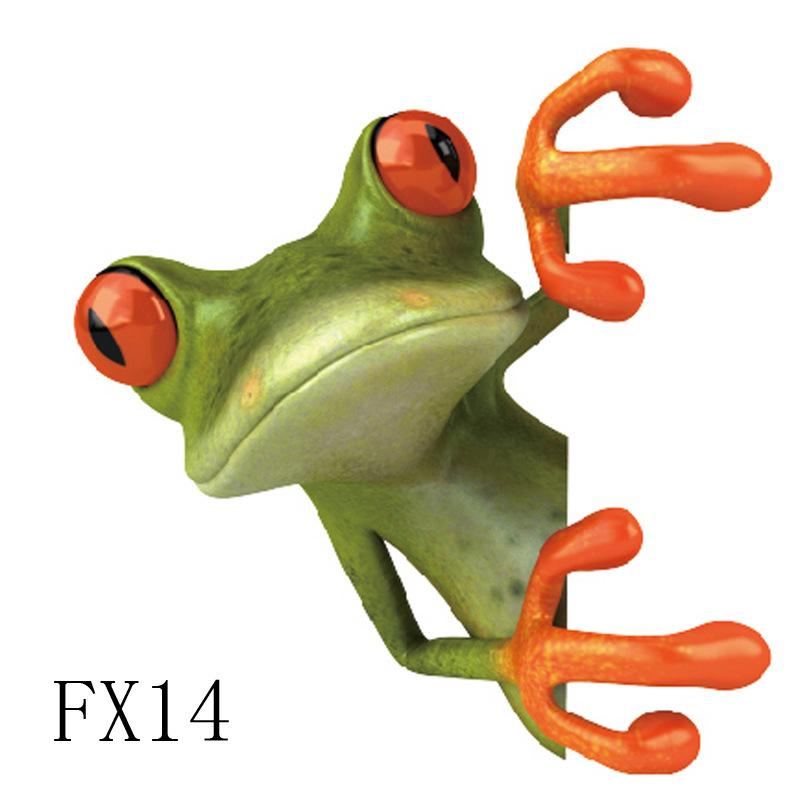 Забавная наклейка в виде лягушки для туалета, зеленая лягушка, наклейки на стену, водонепроницаемая наклейка для ванной комнаты и туалета, домашний декор