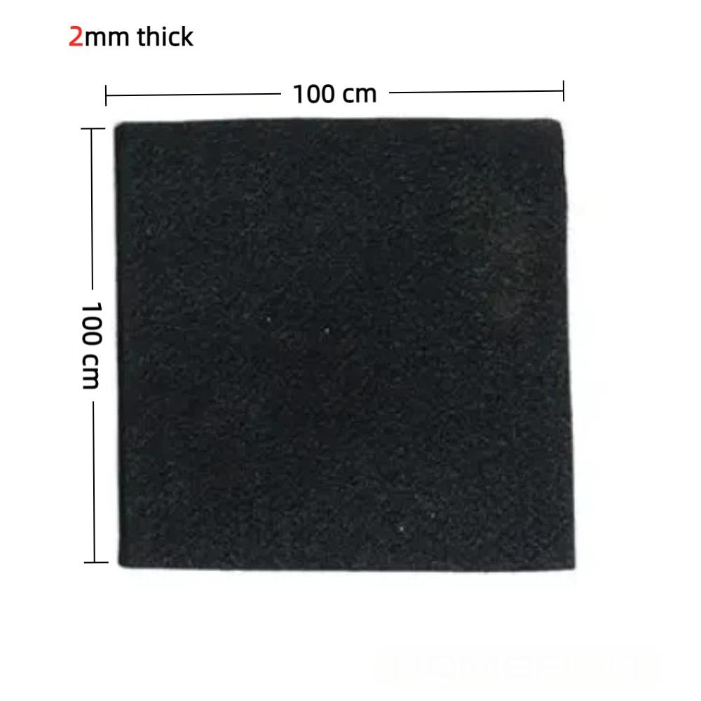HOMEFISH Fireproof Pad Black Welding Protective Blanket Insulation Pad High Temperature Working Pad Multiple Sizes Durable