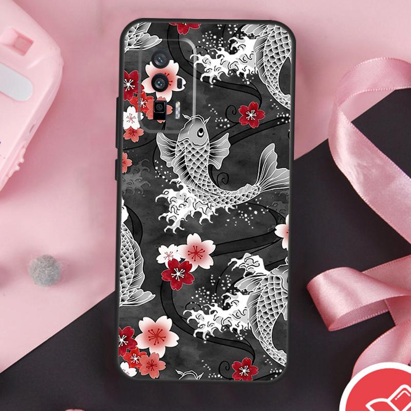 Чехол Ying Yang с рыбками Кои для POCO X3 X5 X6 F6 Pro M6 M5s F3 F5 Xiaomi 11T 12T 13T Pro 14 Ultra 12 13 Lite