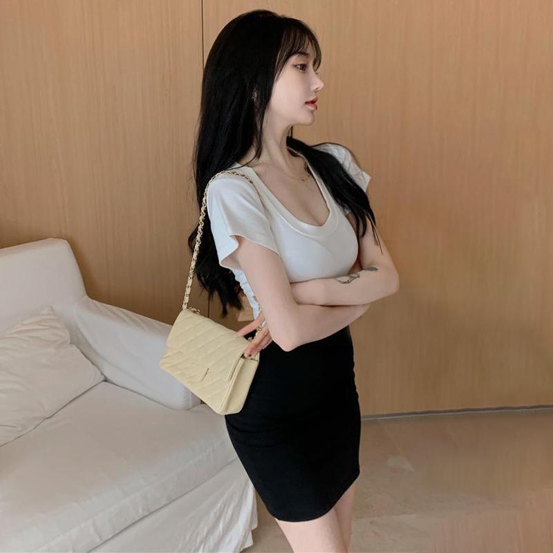 Elasticity Black One-step Skirt Women Summer High Waist Tight Sexy Hot Girl Bag Hip Black Short Skirt Night Club Mini Skirt