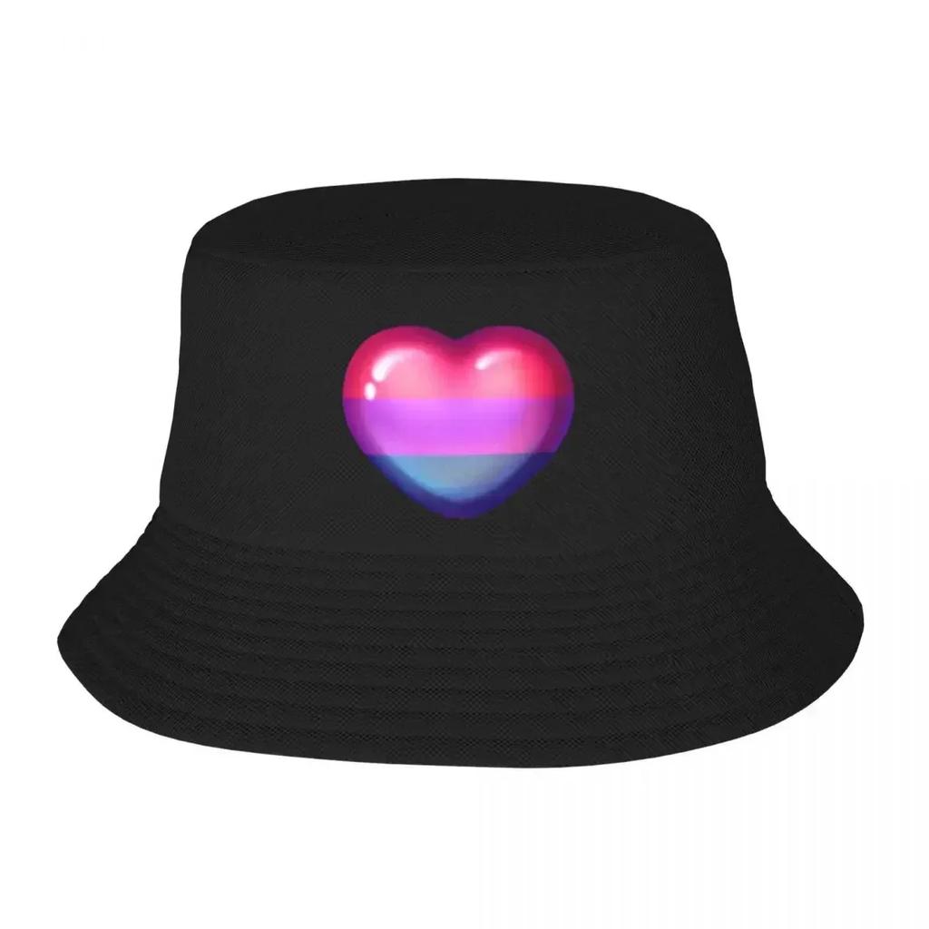 Bisexual Pride Bucket Hats Panama For Unisex Women Bob Hats Fashion FisherUnisex Hats Summer Beach Fishing Unisex Caps