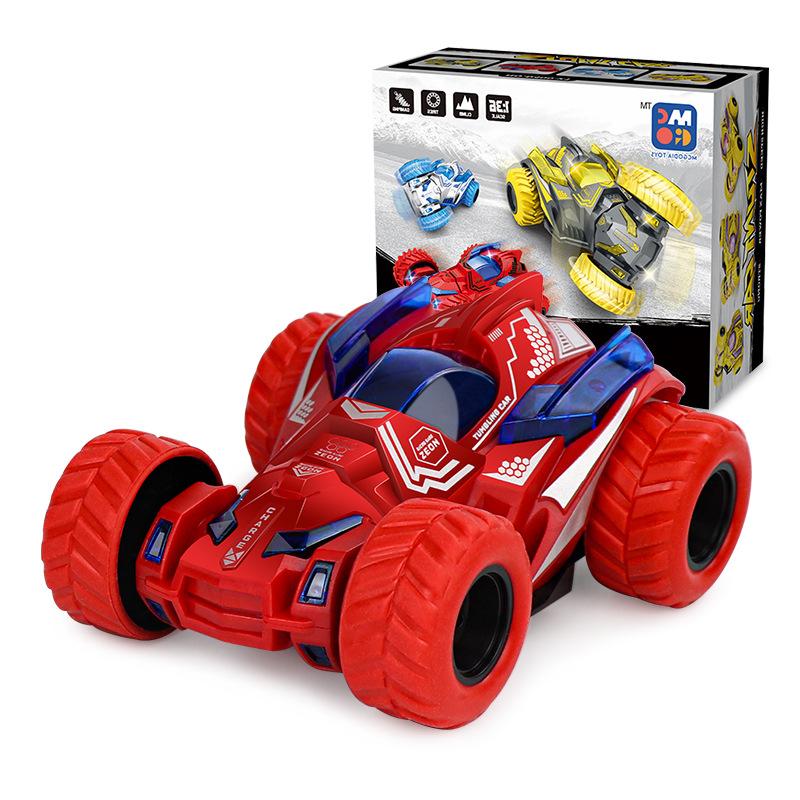 Вращение на 360°, откат, трюковый автомобиль, инерционная игрушка для бездорожья, с приводом от трения, флип-машина, игрушка для детей, подарки на день рождения