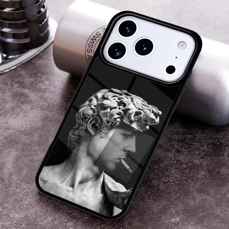Греческая эстетика Гипсовая статуэтка Чехол для телефона для iPhone 17 16 15 Pro Max Air 14 13 12 11 Plus Ударопрочный чехол
