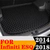 Sinjayer Car Trunk Mat ALL Weather AUTO Tail Boot Luggage Pad Carpet High Side Cargo Liner Fit For Infiniti ESQ 2014