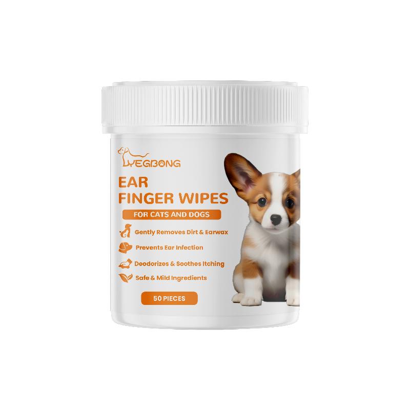 Yegbong Pet Ear Cleaning Wipes Relieve Itching In Cat And Dog Ears Clean Ear Mites Earwax Ear Odor