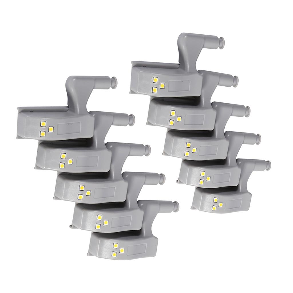 10 шт. светодиодный светильник для шкафа, шкафа, шкафа, кухонного шкафа, для дома и кухни (Холодный белый)