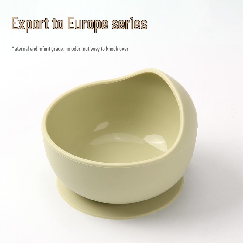 Силиконовая тарелка на присоске с улыбающимся лицом для малышей - Разделенная, Непроливающаяся посуда для кормления и обучения