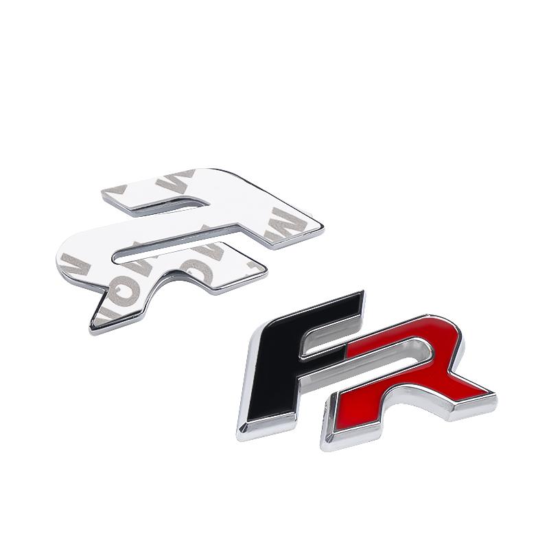 rldf3 Car Front Grille Emblem Sticker 3D Metal Tuning Accessories For SEAT FR Ibiza Mk1 Mk2 Mk3 5f 1p 6l 6j 6f Leon Cupra Racing Arona