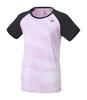 Футболка Dunlop Tennis Wear Badminton с коротким рукавом, впитывающая воду, быстросохнущая, с защитой от ультрафиолета DAP1420W 2024SS, светло-розовая, S [DUNLOP], женская