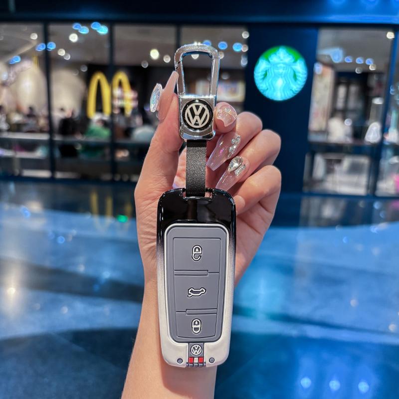 Для VOLKSWAGEN VW Чехол-оболочка для корпуса брелока автомобиля из цинкового сплава Для Volkswagen VW Polo Golf Passat Tiguan Beetle Caddy T5 Up Eos Ke