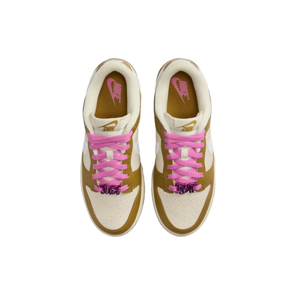 Nike Dunk Low SE Dance Pack - женские кроссовки Bronzine Pink Brown Playful-Pink Alabaster FD8683-700