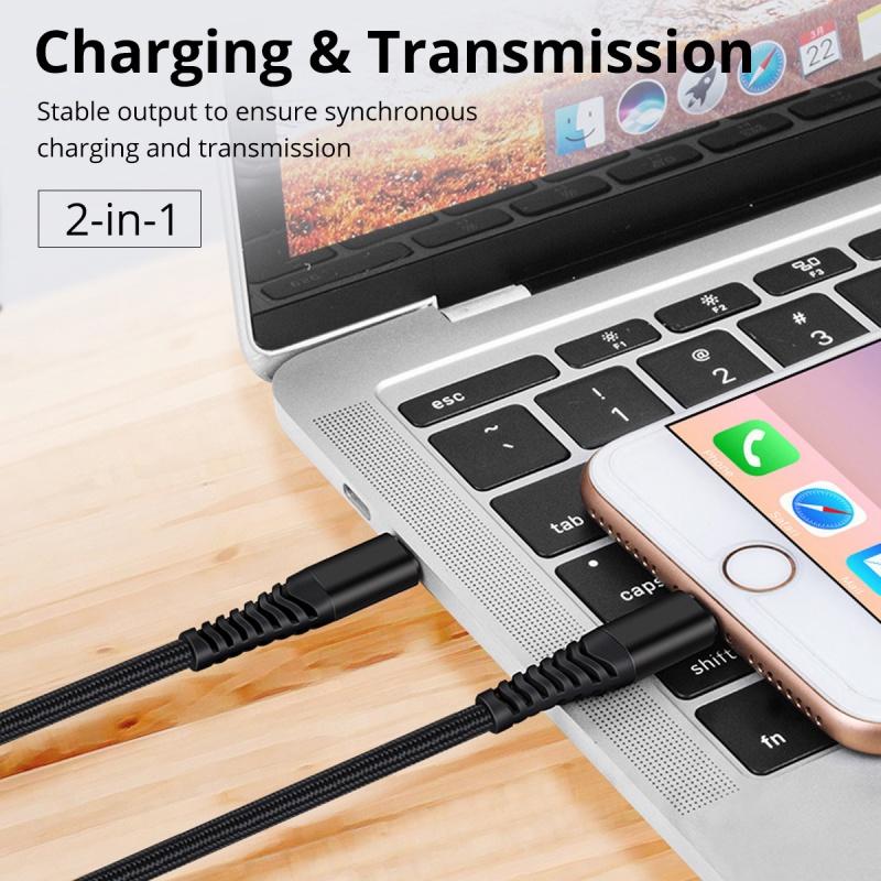 FONKEN For iPhone 12 Series & XS XR 11 Pro Max Mini PD 20W Type C To Lightning Data Cable Support Charging Data Transfer