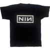 Nine Inch Nails NIN Логотип Коробка Печать Хлопковая Футболка Индустриальная Металлическая Группа Унисекс Короткий Рукав