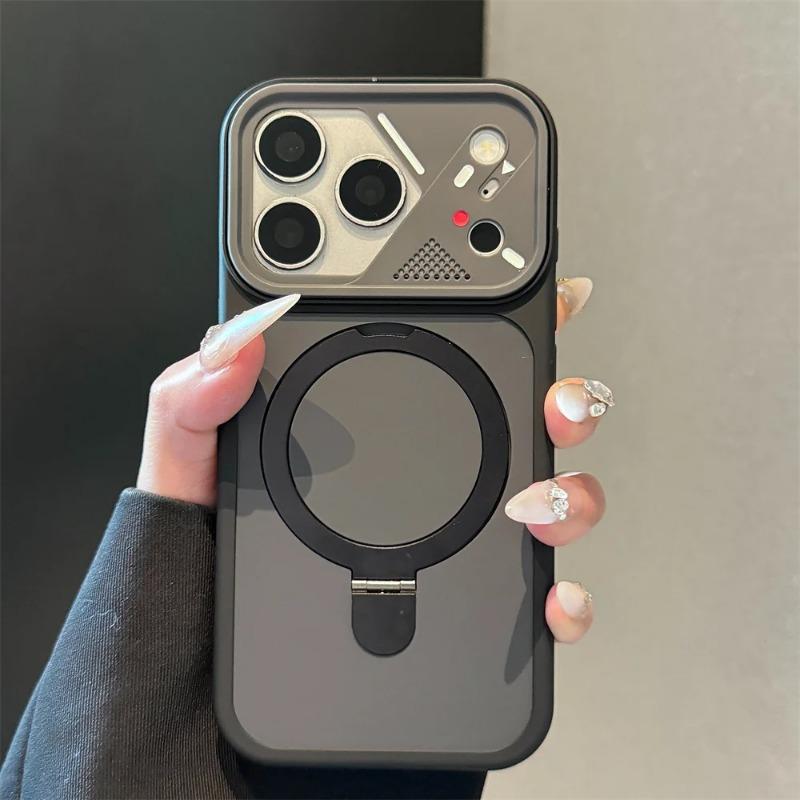 Матовый ударопрочный чехол-подставка для iPhone 17 16 1 14 Plus 13 12 Pro Max 11 17Air Защита Armor Магнитная крышка