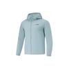 Li-Ning UVdan himoya Sovutuvchi texnologiya Namlikni chiqaruvchi Nafas oluvchi Kapyushonli Sport Fitnes Soft Shell Ochiq havoda Yengil Quyoshdan himoya Kurtka AFDU163-6