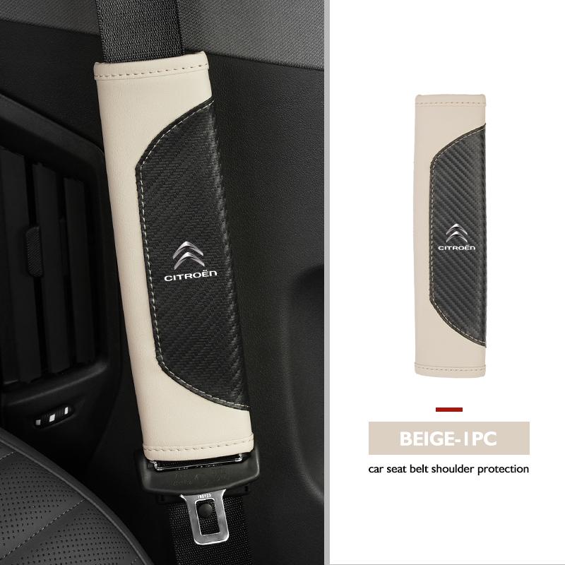 For Citroen Suede Car Seat Belt Shoulder Protection Pad Accessories C4 C3 C5 C1 C2 C6 C4L DS3 DS4 Berlingo Picasso Jumper