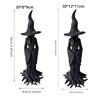 Black Ghost Witch Sculpture Gothic Halloween Party Decoration Halloween Witch Statue  Haunted House