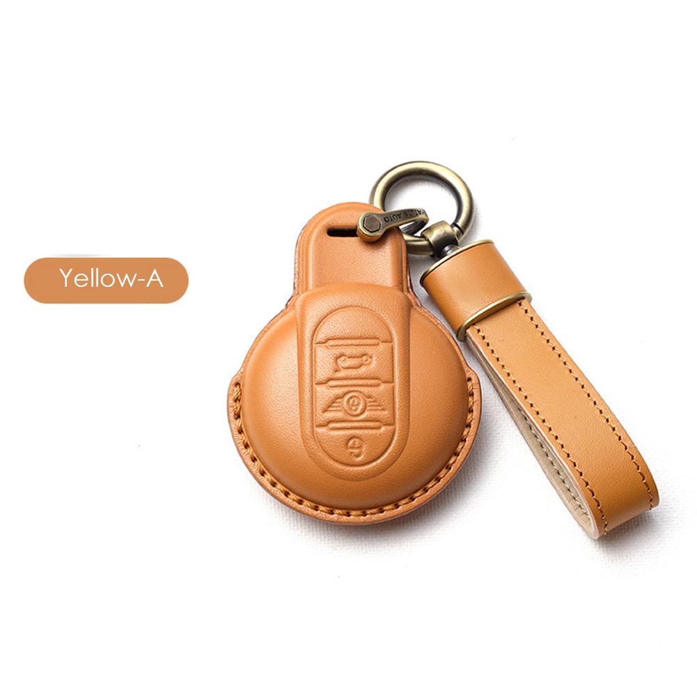 Кожаный чехол для автомобильного ключа для BMW MINI COOPER S ONE JCW F54 F55 F56 F57 F60 CLUBMAN COUNTRYMAN держатель для дистанционного брелока чехол для ключей