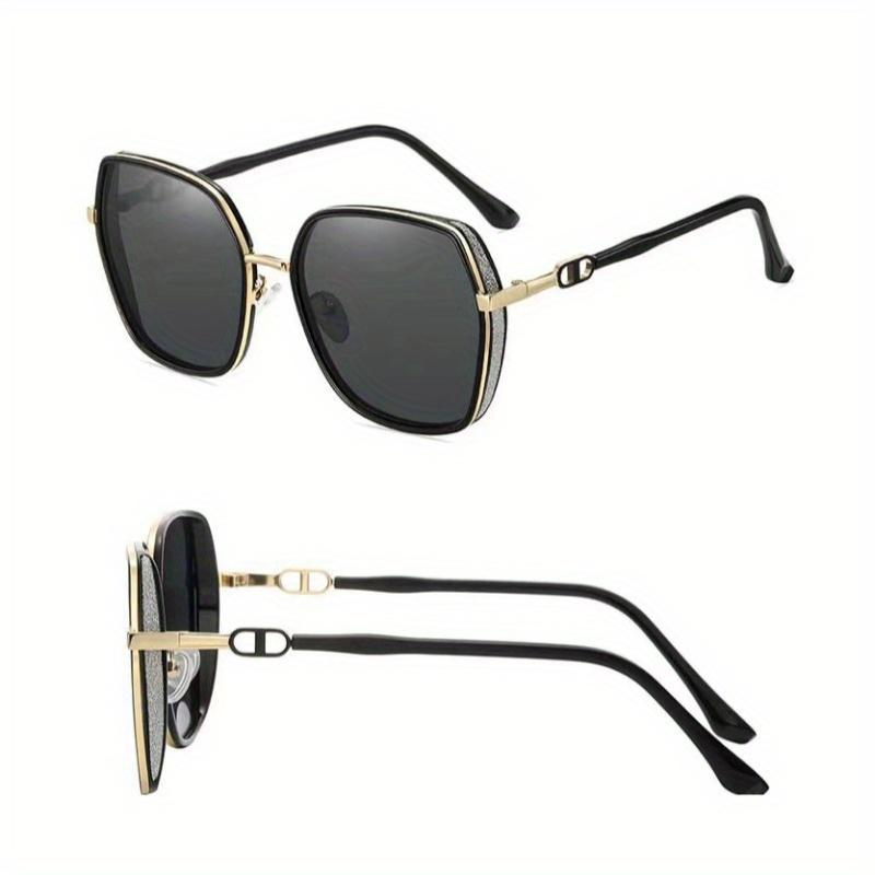 Неполяризованные большие солнцезащитные очки для мужчин, путешествий, женщин, вечеринок, квадратные очки в металлической оправе, очки для вождения