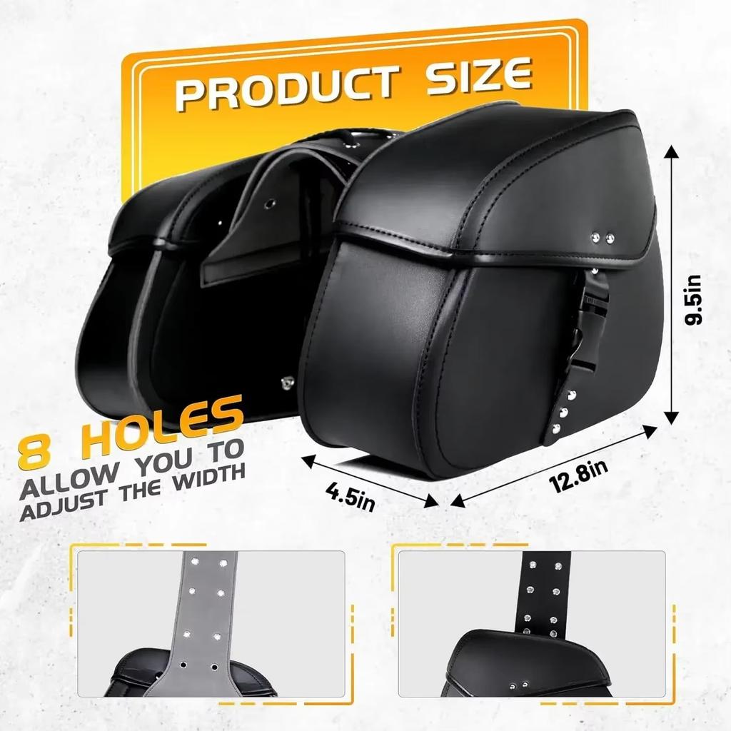 Универсальные мотоциклетные седельные сумки, боковые сумки для инструментов, сумки для хранения багажа, седельные сумки для Honda Yamaha Suzuki Harley 883, сумка на заднее сиденье