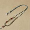 Adjustable Handmade Woven Pendant Hetian Jade Necklace Lanyard