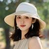 Шляпа от солнца для детей, защита от солнца на открытом воздухе, элегантная соломенная шляпа с бантом, пустая верхняя часть, шляпа от солнца, панама