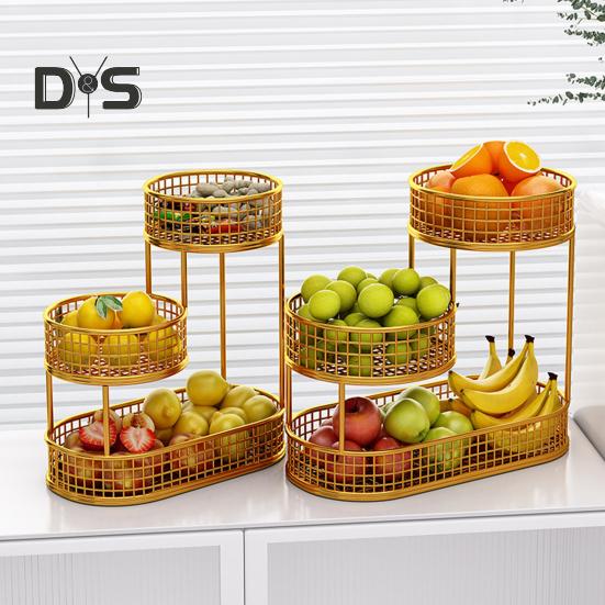 Корзина для фруктов на кухню, многоярусное хранилище, контейнер для хранения, многоярусная фруктовая чаша, проволочная корзина, органайзер для овощей, закусок, картофеля, лука