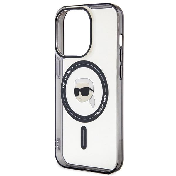 Karl Lagerfeld Klhmp15Lhkhnotk Iphone 15 Pro 6.1 Transparent Hardcase Iml Karl`s Head Magsafe