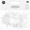 Wooden Stars - RICO DESIGN - 30 Mm - White - 20 Pieces - Creative Decoration
